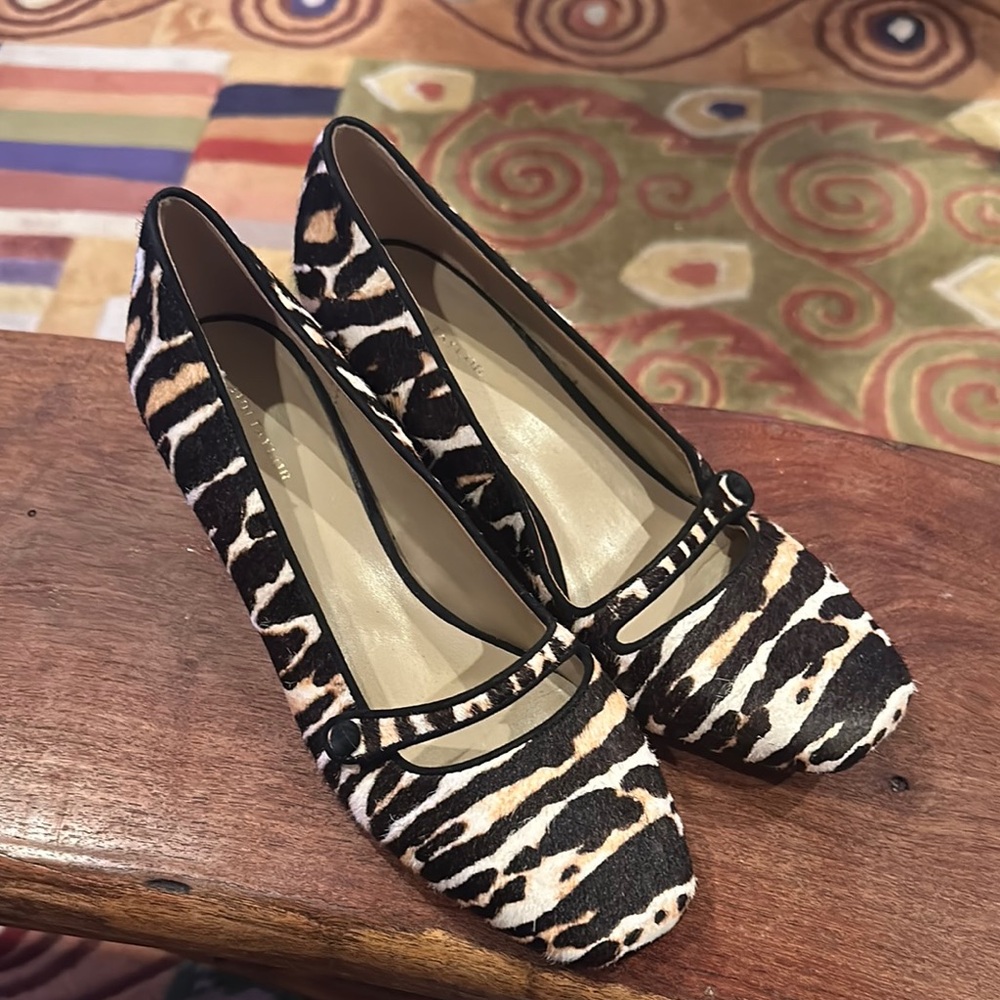 Ann Taylor Calf Hair Two Inch Heels